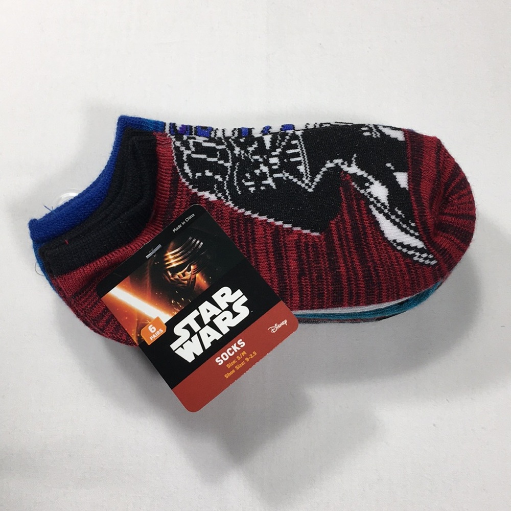 New Six pairs of Star Wars socks Disney